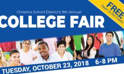 Christina School District Will Host 9th Annual College Fair on October 23
