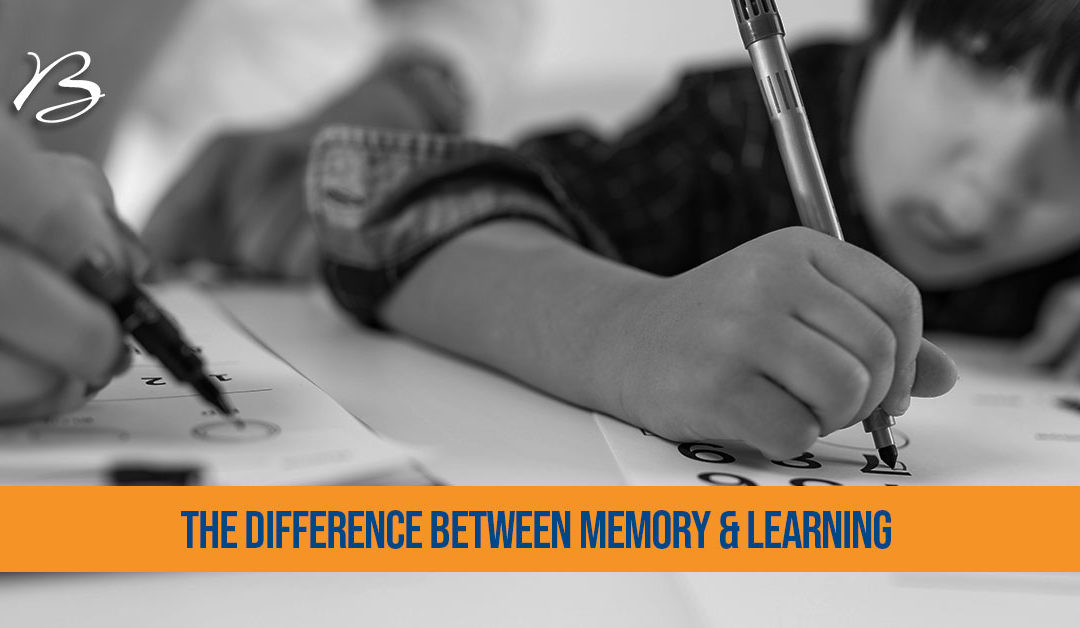 What is the difference between memory and learning?